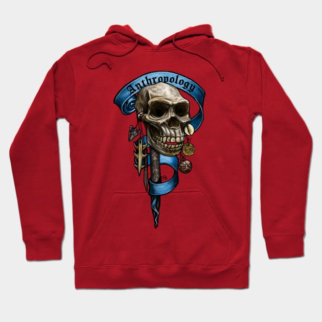 Anthropology Nerd Banner Hoodie by FreyStrandDraws